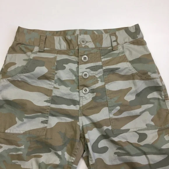 RAILS Light Sage Camo ADLER Button Fly Utility Ankle/Cropped Jeans Pant - Picture 6 of 13